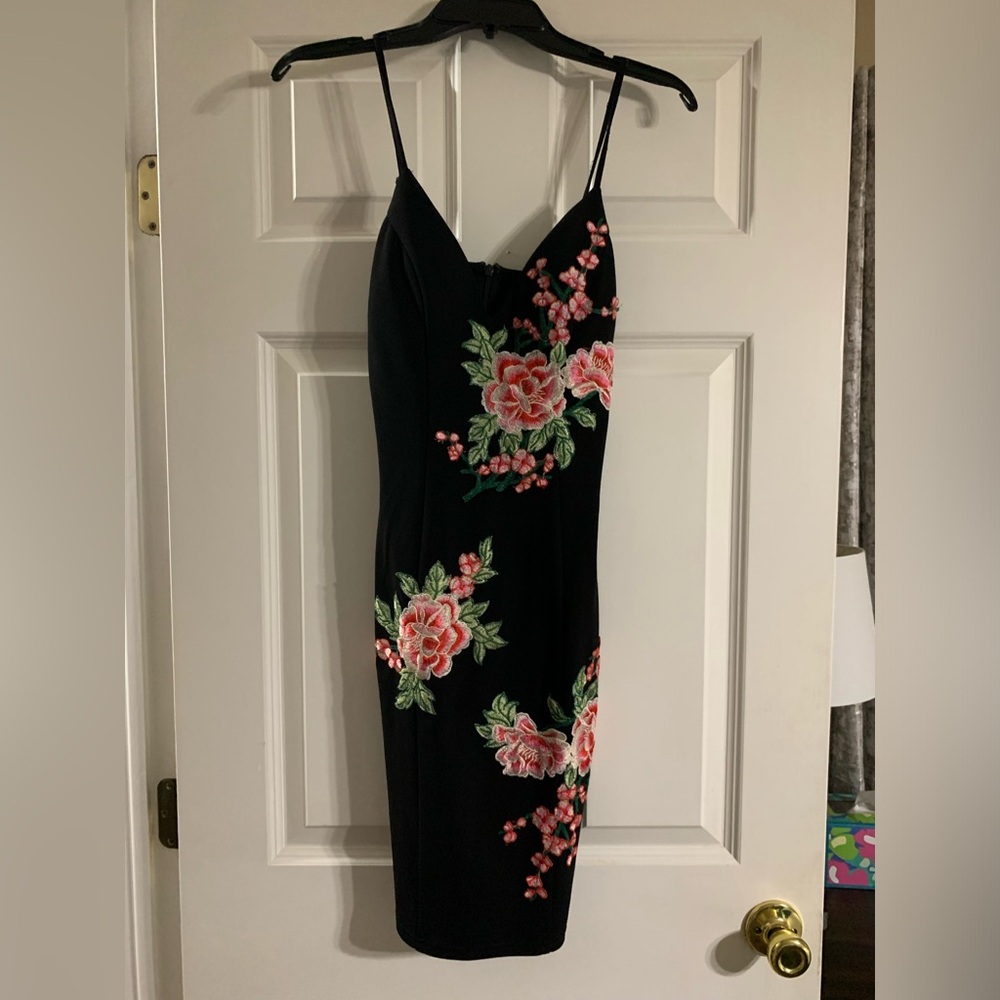 Floral embroidered dress